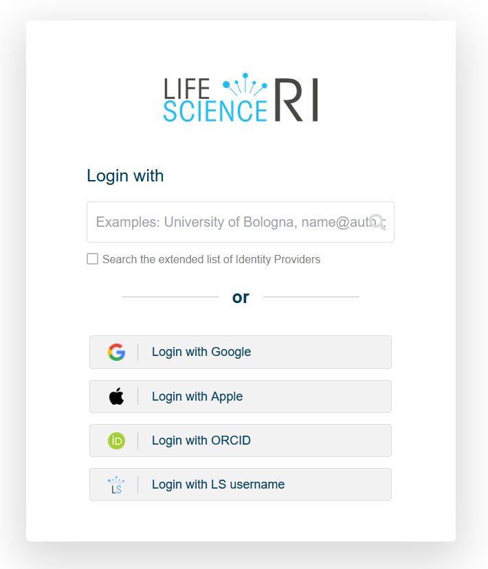 LS Login identity provider selection